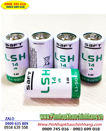 Pin Saft LSH14 Lithium 3.6V size C - 5500mAh chính hãng Saft nuôi nguồn PLC-CNC